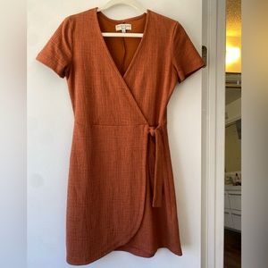 Madewell Burnt orange mini dress. Size XS